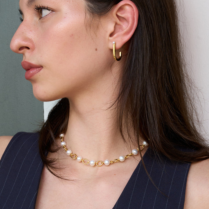 Top Grade Freshwater Pearl Earrings WE00418 | CONNECT - PEARLY LUSTRE