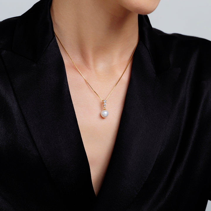 Elegant Freshwater Pearl Necklace WN00488 - PEARLY LUSTRE