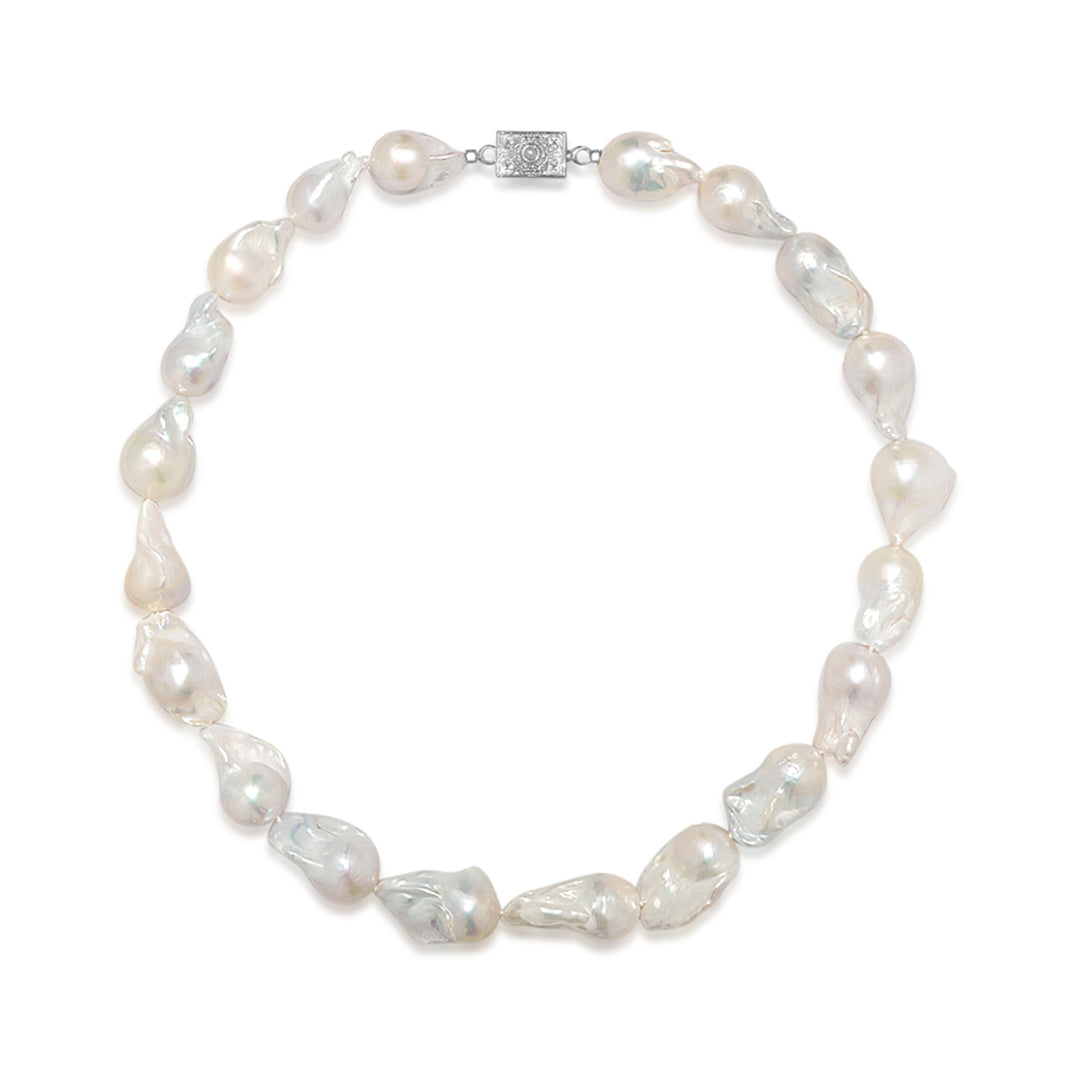 Baroque Pearl Necklace WN00505 | New Yorker - PEARLY LUSTRE