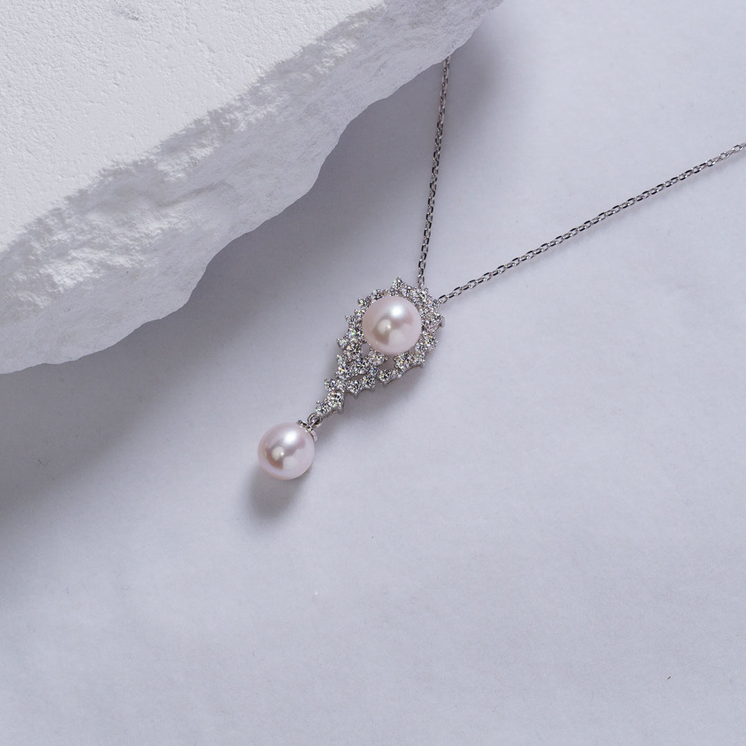 New Yorker Freshwater Pearl Necklace WN00518 | Wedding - PEARLY LUSTRE