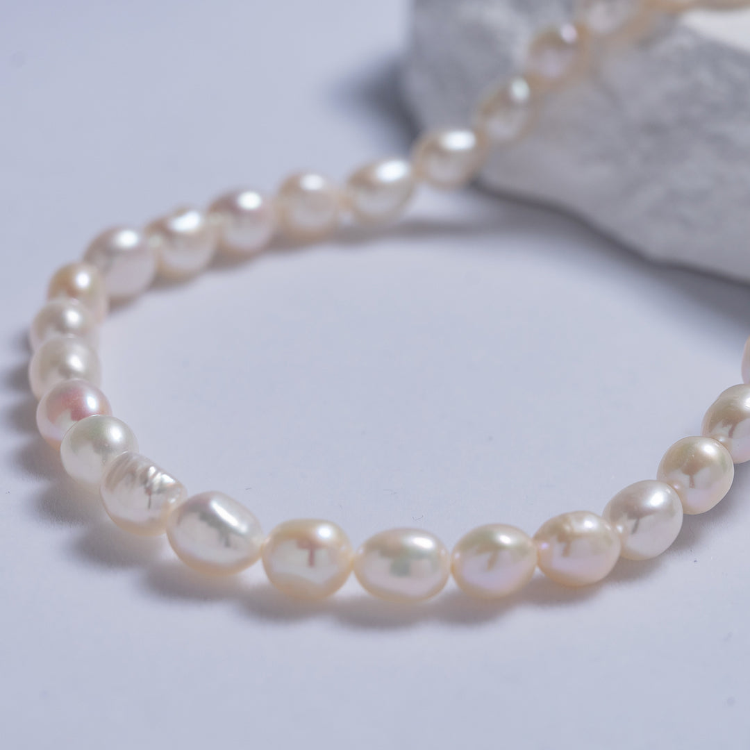 Baroque Pearl Necklace WN00536 | Rock - PEARLY LUSTRE