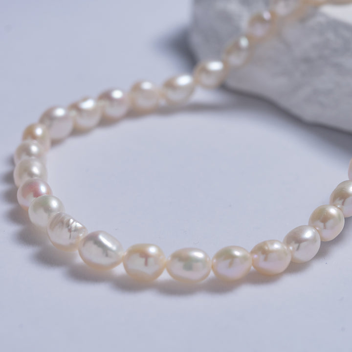 Baroque Pearl Necklace WN00536 | Rock - PEARLY LUSTRE