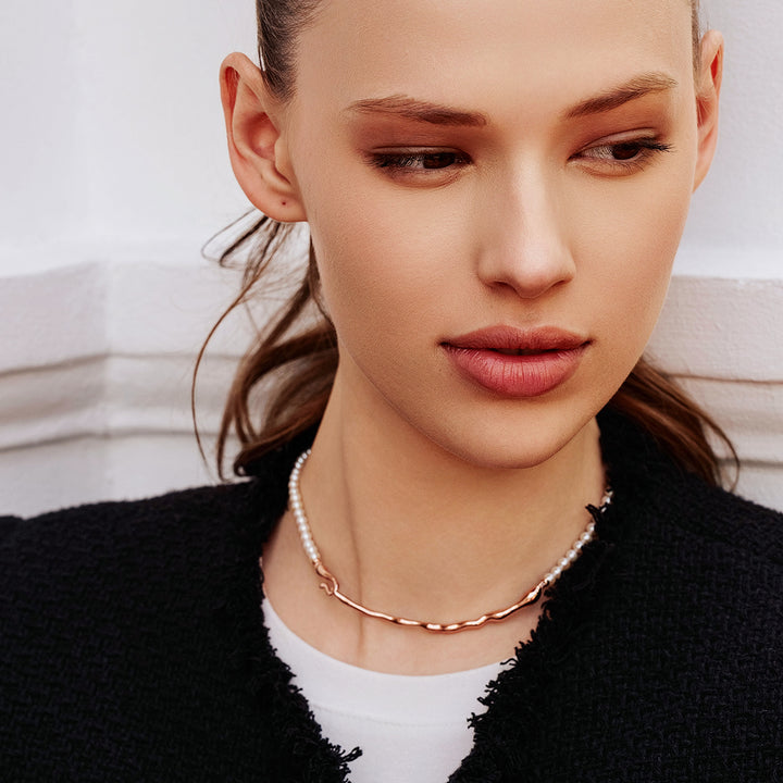 Freshwater Pearl Necklace WN00539 | Fluid - PEARLY LUSTRE