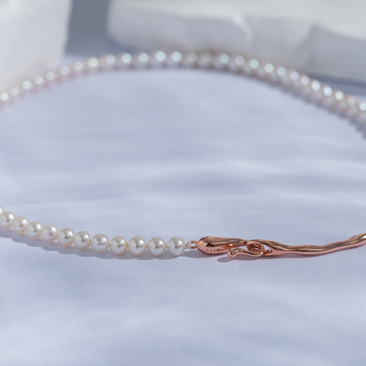Freshwater Pearl Necklace WN00539 | Fluid - PEARLY LUSTRE