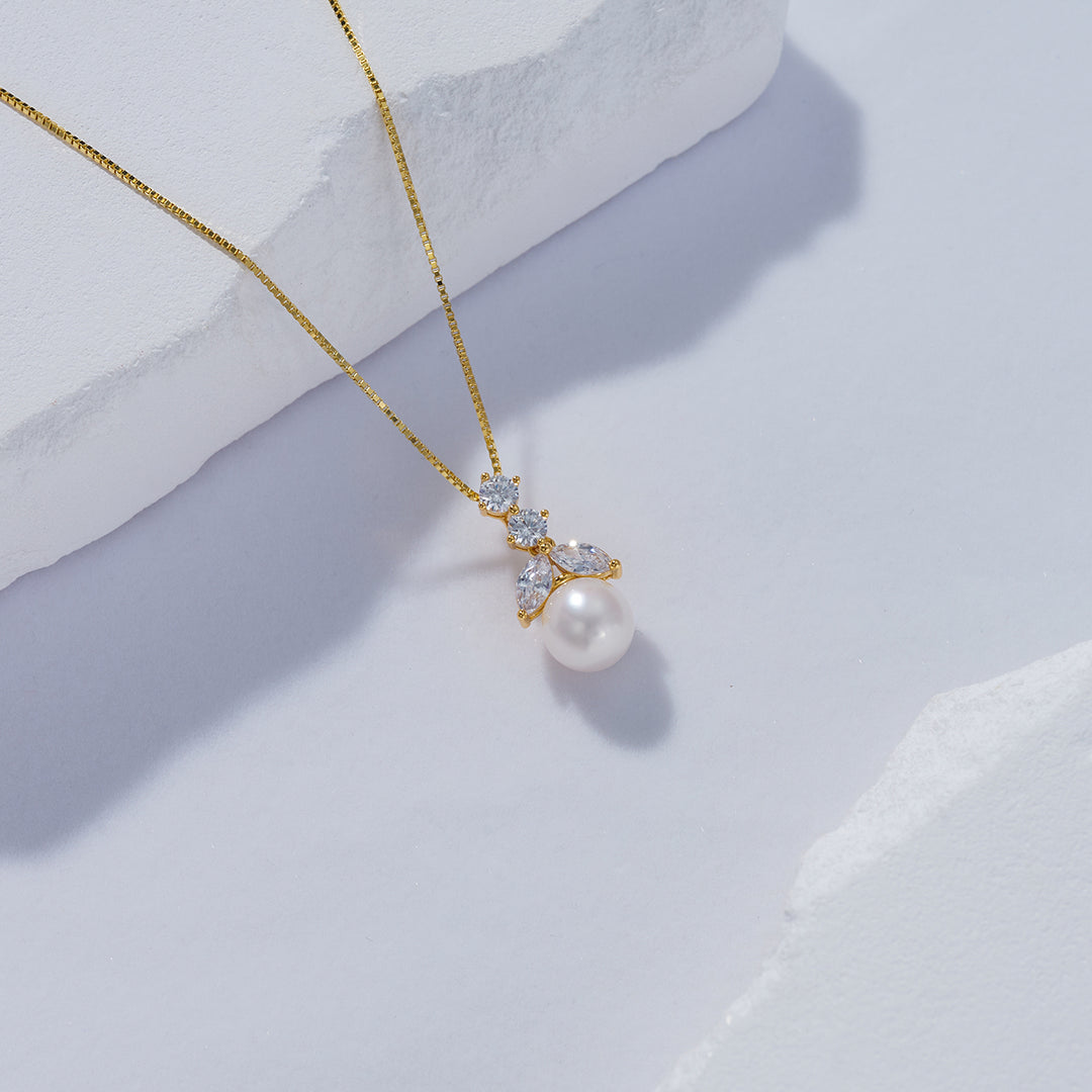 Elegant Freshwater Pearl Necklace WN00548 - PEARLY LUSTRE