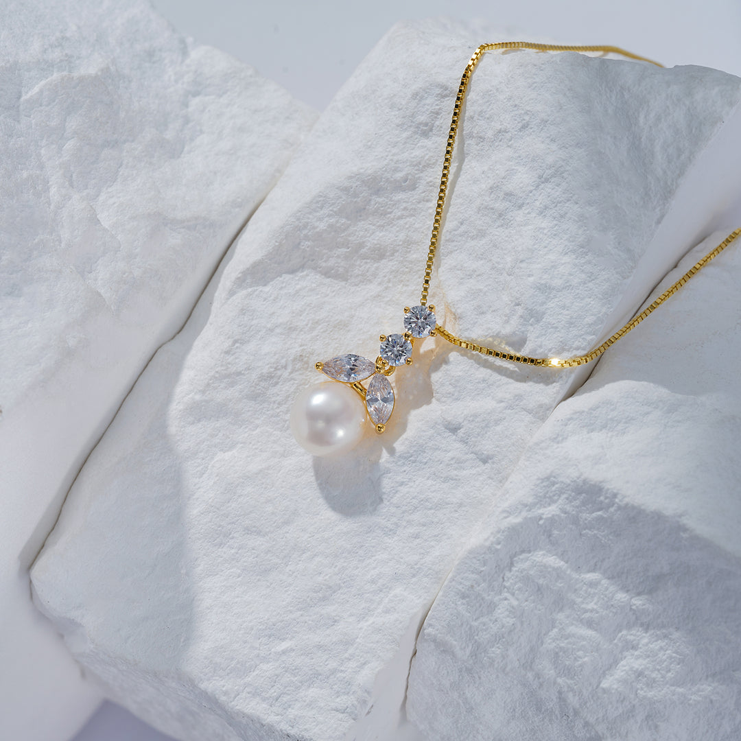 Elegant Freshwater Pearl Necklace WN00548 - PEARLY LUSTRE