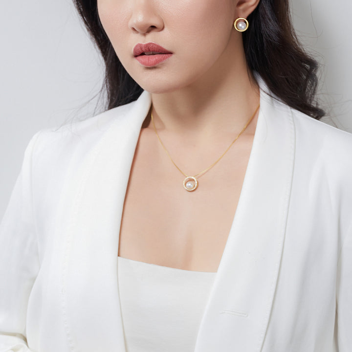 Elegant Freshwater Pearl Necklace WN00550 - PEARLY LUSTRE