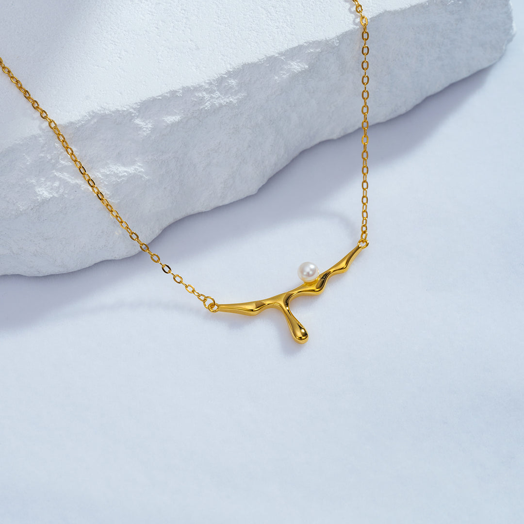 Top Grade Freshwater Pearl Necklace WN00555 | FLUID - PEARLY LUSTRE