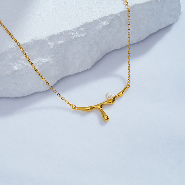 Top Grade Freshwater Pearl Necklace WN00555 | FLUID - PEARLY LUSTRE