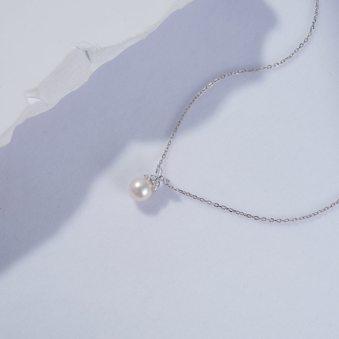 Top Grade Freshwater Pearl Necklace & Earrings Set WS00111 | EVERLEAF - PEARLY LUSTRE