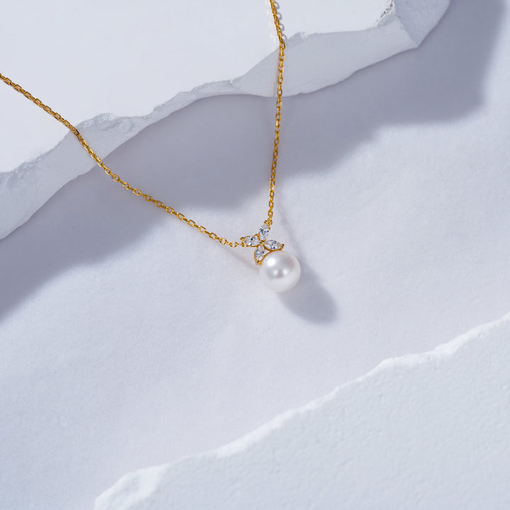 Top Grade Freshwater Pearl Necklace & Earrings Set WS00115 | EVERLEAF - PEARLY LUSTRE