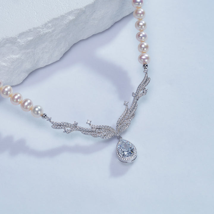 Freshwater Pearl Necklace WN00570 | CELESTE - PEARLY LUSTRE