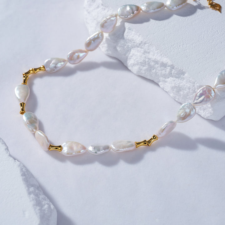 Top Lustre Freshwater Baroque Pearl Necklace WN00588 - PEARLY LUSTRE