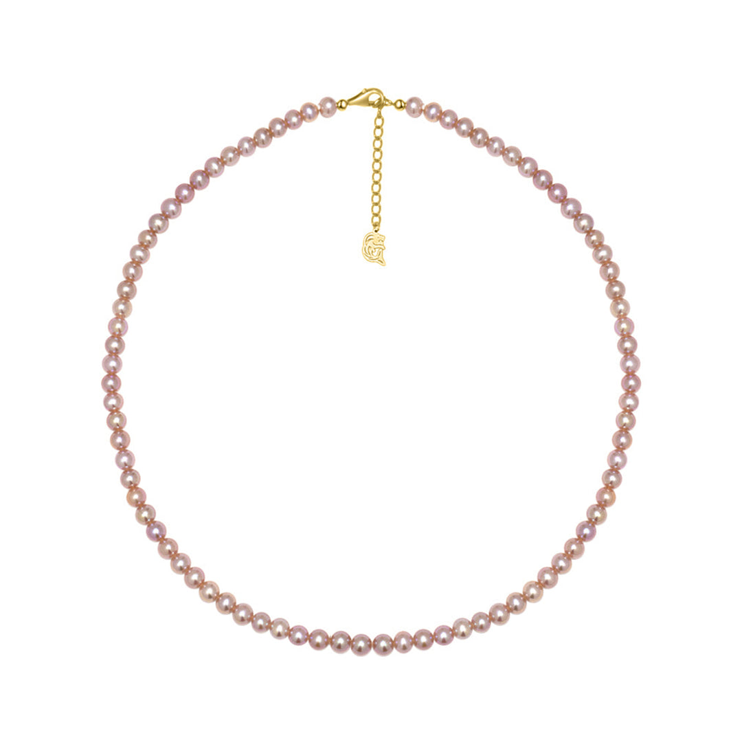 Top Lustre Purple Freshwater Pearl Necklace WN00589 - PEARLY LUSTRE