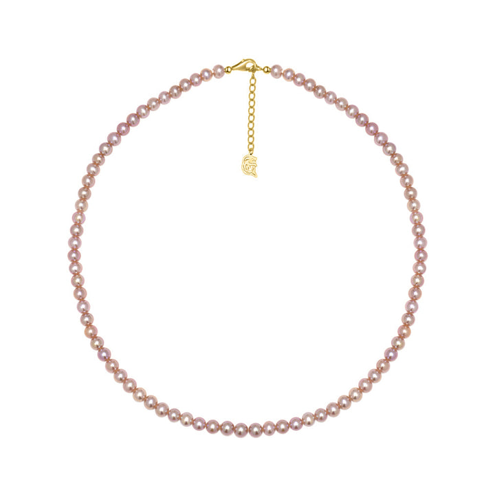 Top Lustre Purple Freshwater Pearl Necklace WN00589 - PEARLY LUSTRE