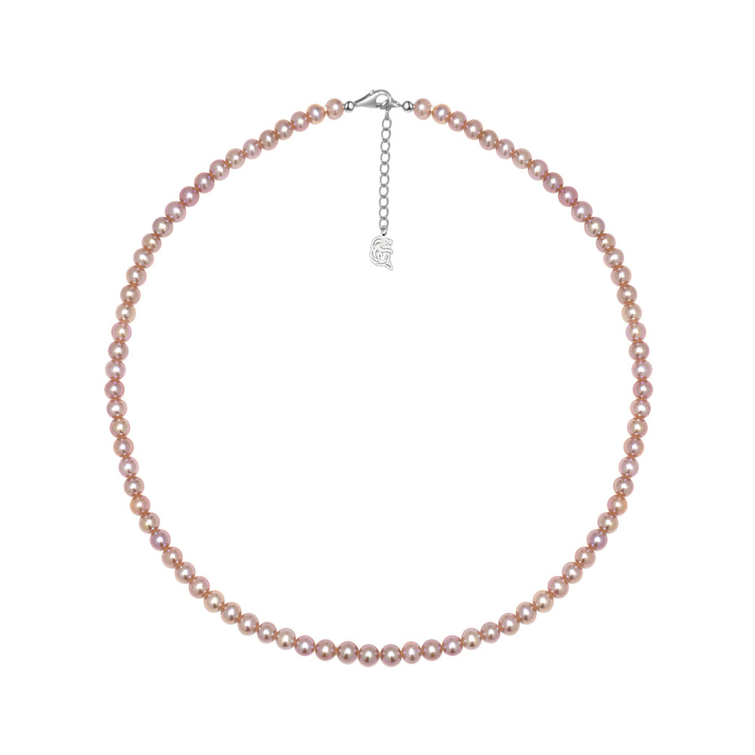 Top Lustre Purple Freshwater Pearl Necklace WN00589 - PEARLY LUSTRE