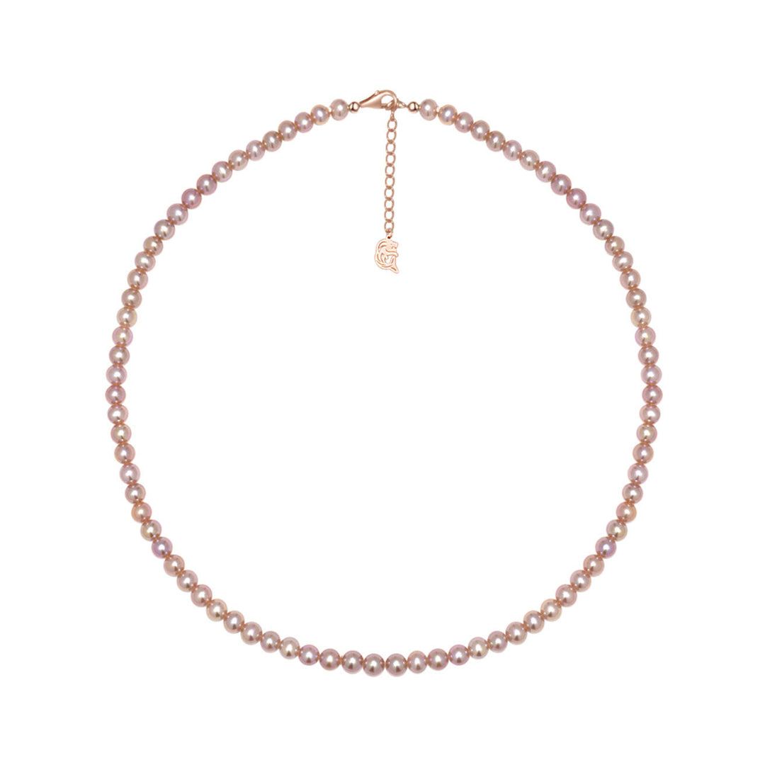 Top Lustre Purple Freshwater Pearl Necklace WN00589 - PEARLY LUSTRE