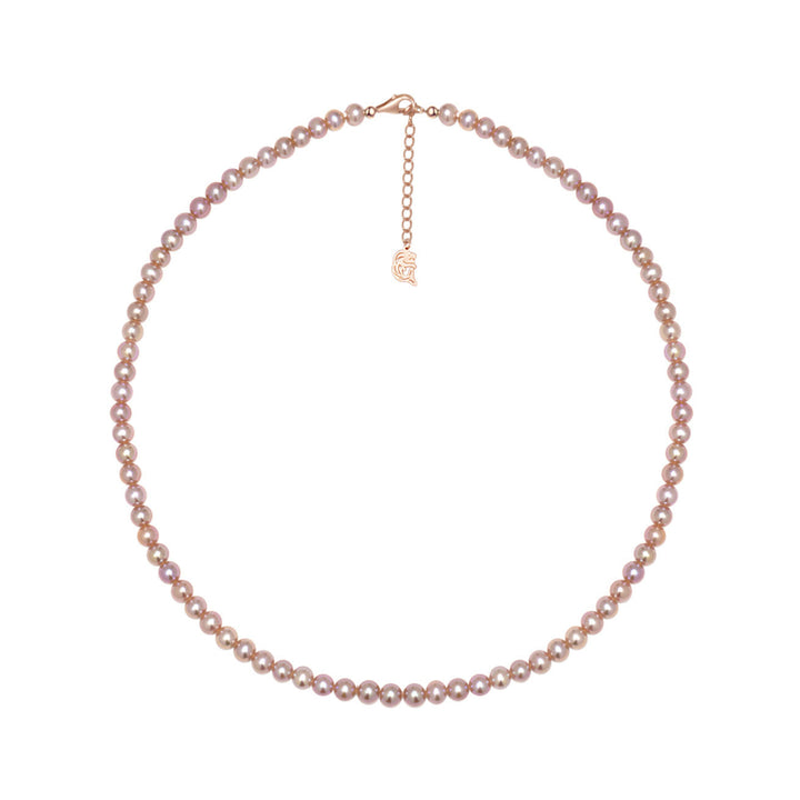 Top Lustre Purple Freshwater Pearl Necklace WN00589 - PEARLY LUSTRE