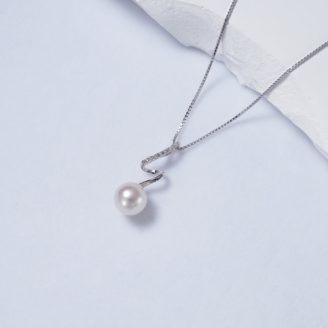 Top Grade Freshwater Pearl Necklace & Earrings Set WS00112 | S Collection - PEARLY LUSTRE