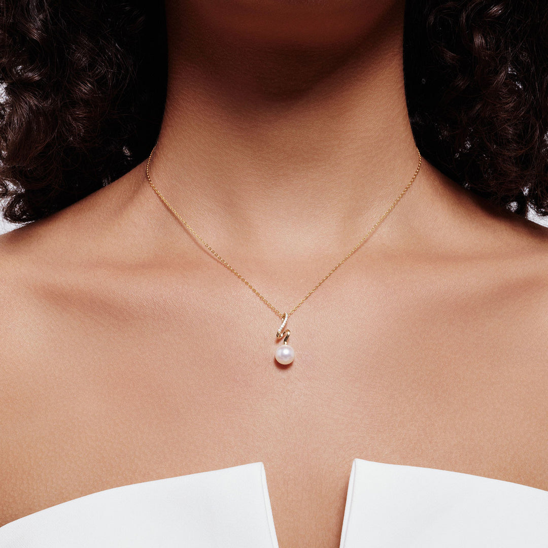 Top Grade Freshwater Pearl Necklace WN00609 | S Collection - PEARLY LUSTRE