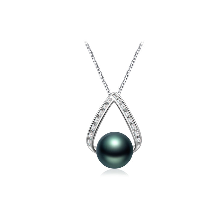 Elegant Tahitian Pearl Necklace WN00613 - PEARLY LUSTRE