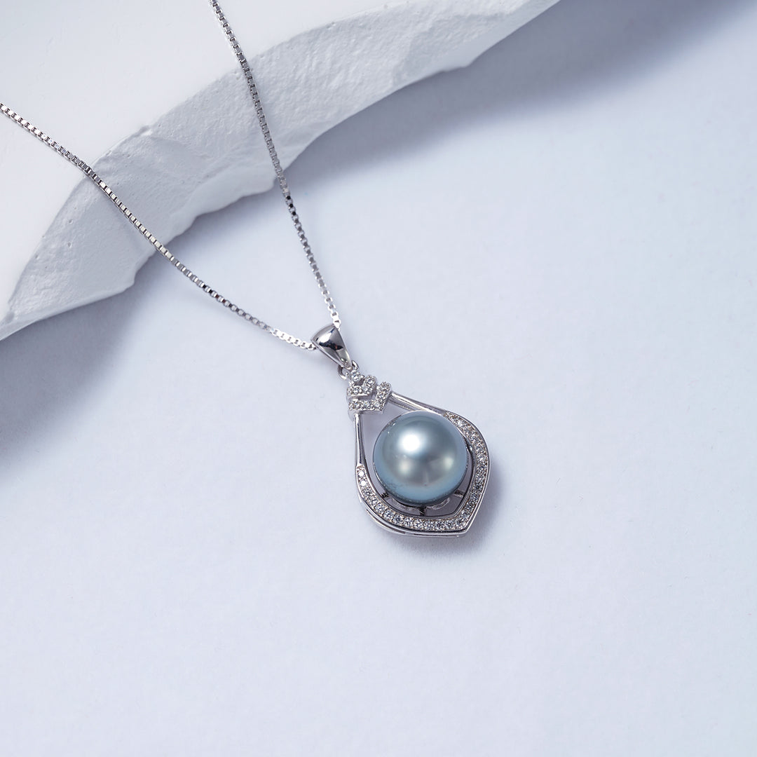 Elegant Tahitian Pearl Necklace WN00617 - PEARLY LUSTRE