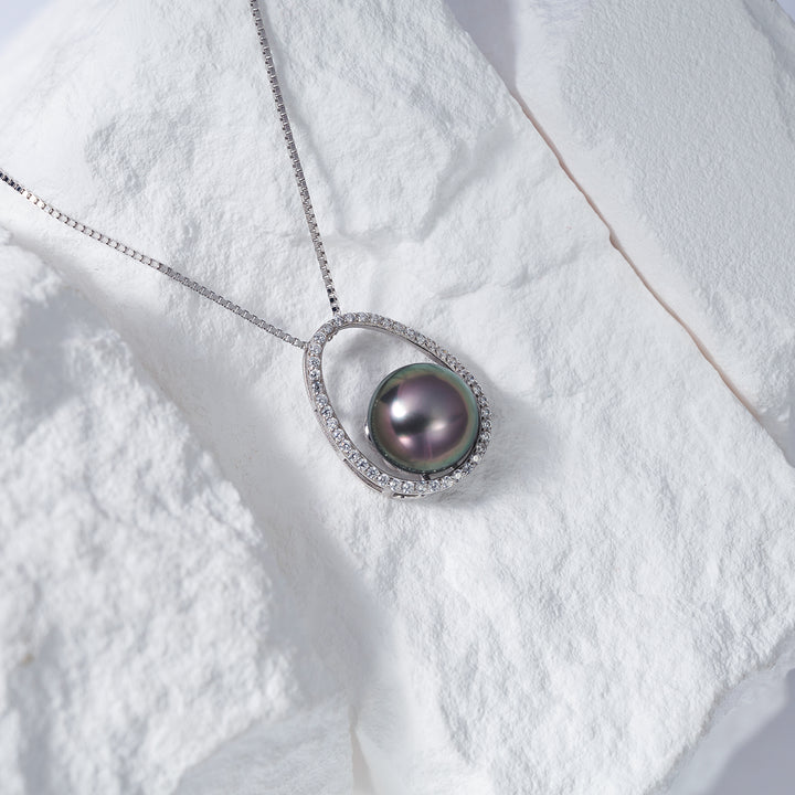 Elegant Tahitian Pearl Necklace WN00618 - PEARLY LUSTRE