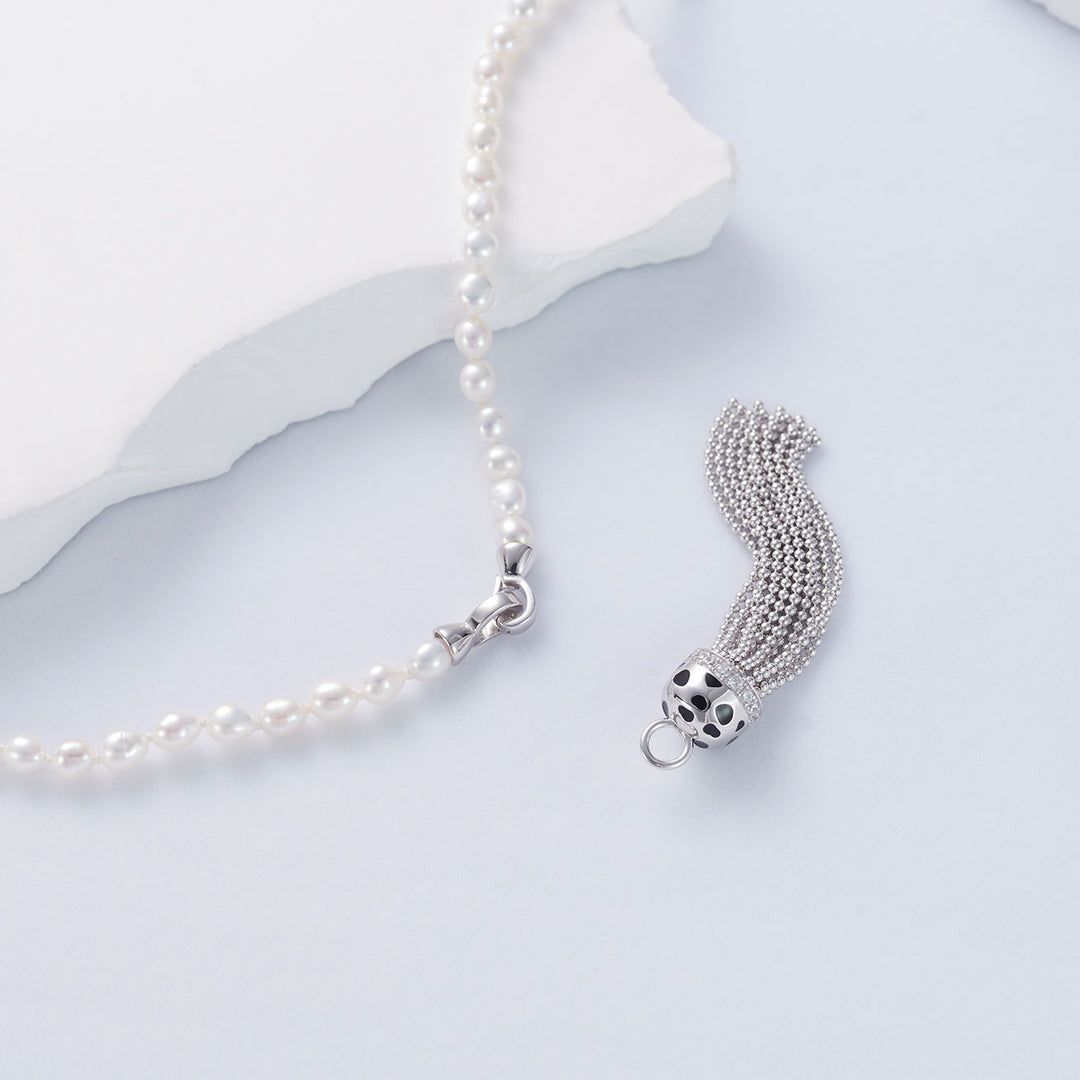 Cheetah print Freshwater Pearl Necklace WN00633 | SAFARI - PEARLY LUSTRE