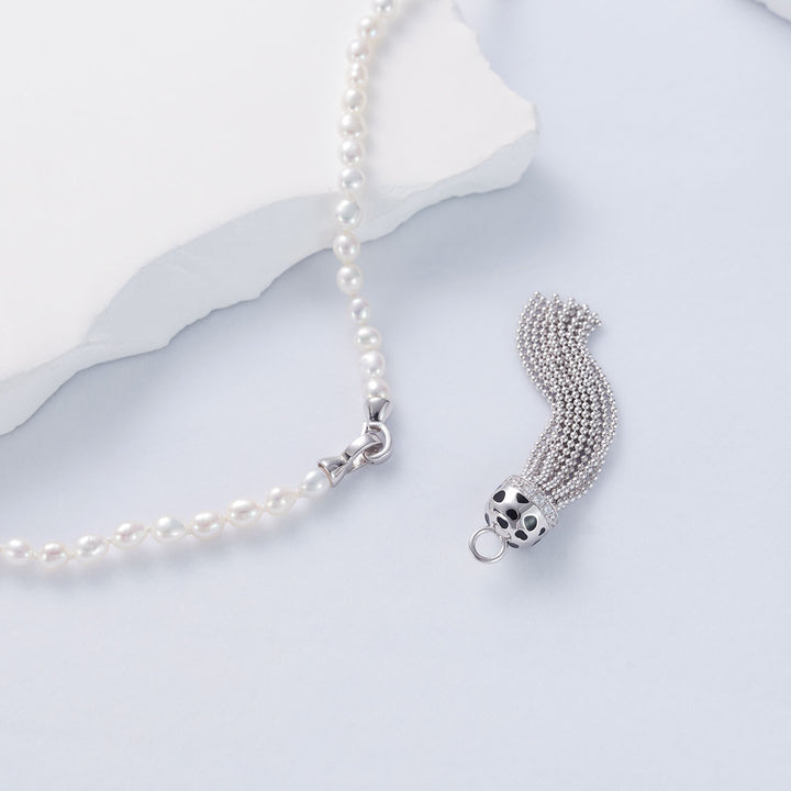 Cheetah print Freshwater Pearl Necklace WN00633 | SAFARI - PEARLY LUSTRE