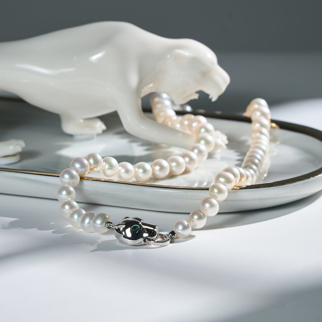 Top Lustre Freshwater Pearl Necklace WN00648 | SAFARI - PEARLY LUSTRE