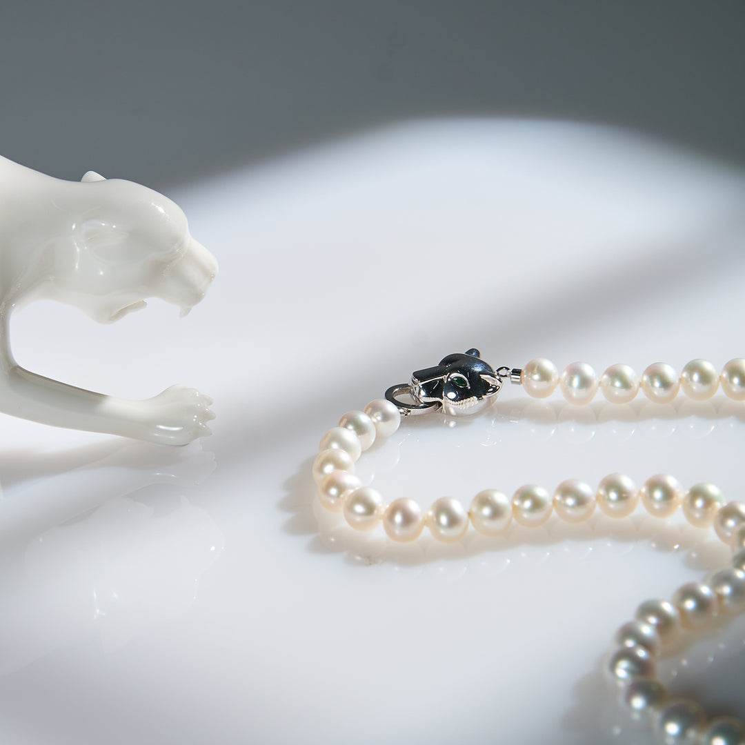 Top Lustre Freshwater Pearl Necklace WN00648 | SAFARI - PEARLY LUSTRE