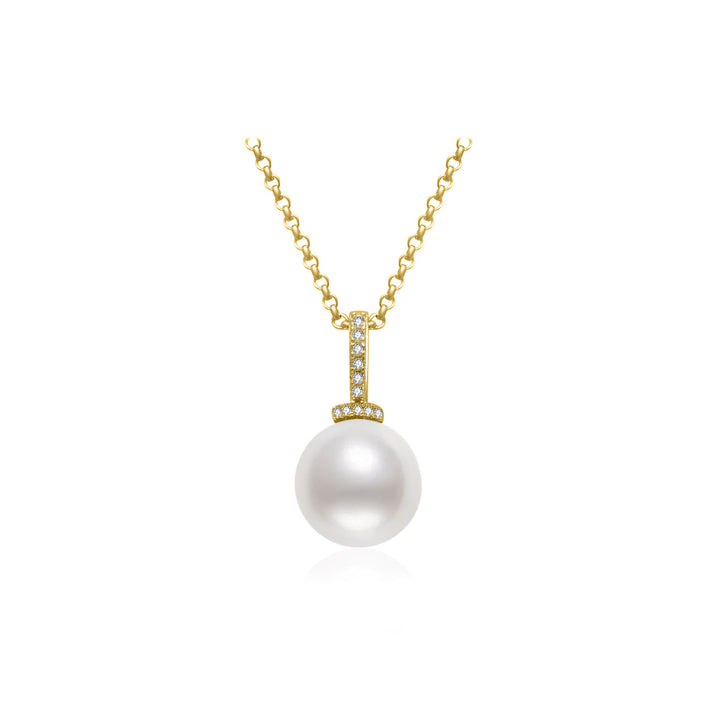Top Grade Edison Pearl Necklace WN00654 - PEARLY LUSTRE