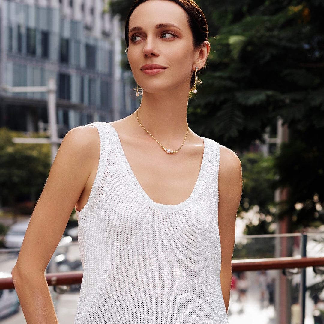 Top Grade Freshwater Pearl Earrings WE00793| BUBBLE - PEARLY LUSTRE