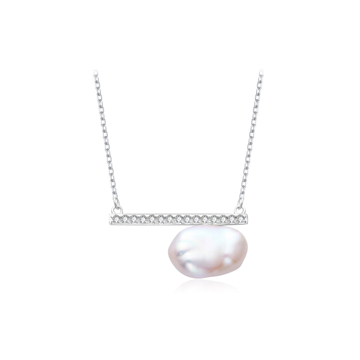 Baroque Pearl Necklace WN00672 | CLOUD - PEARLY LUSTRE
