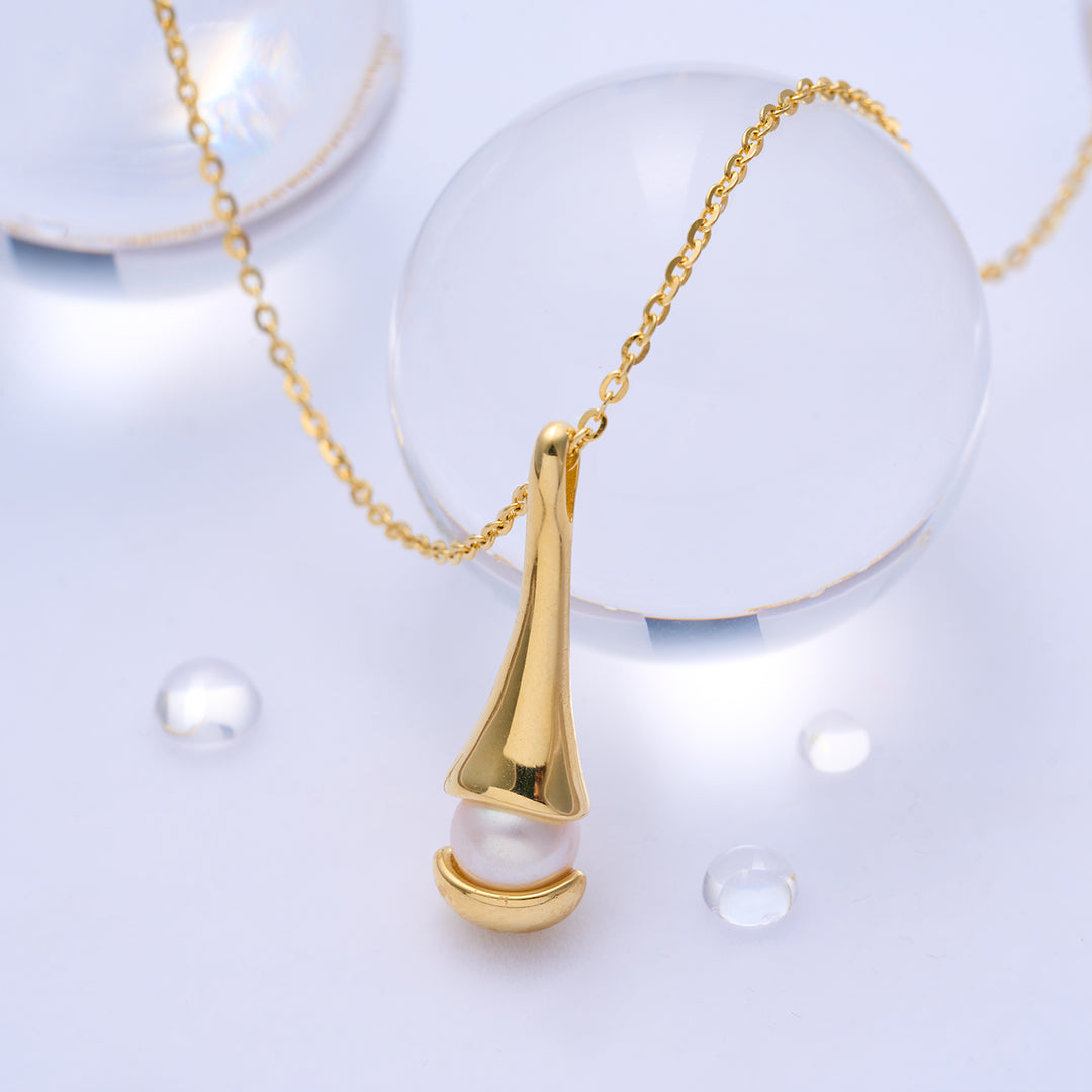 Top Grade Freshwater Pearl Necklace WN00687 | FLUID - PEARLY LUSTRE