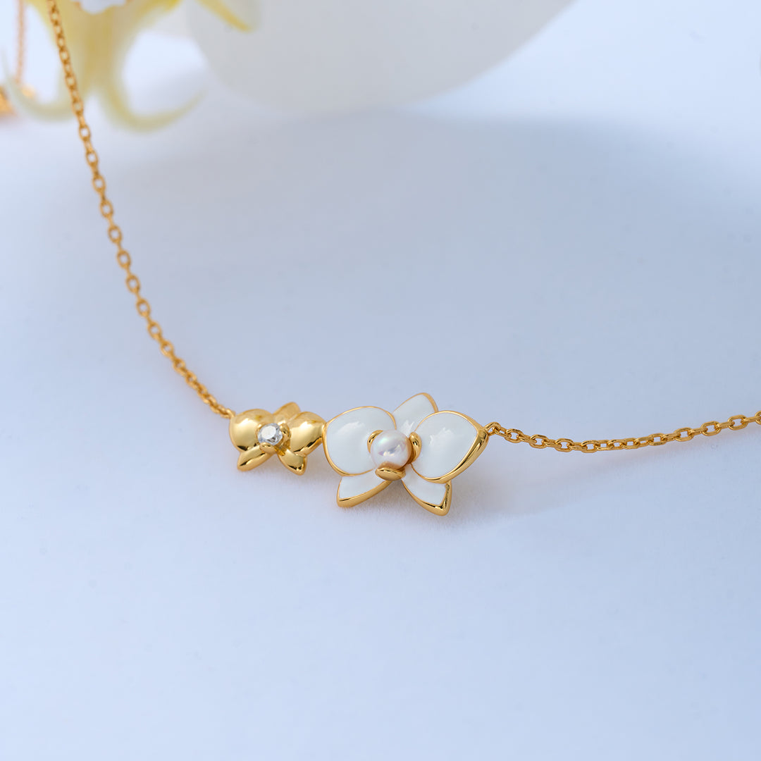Top Grade Freshwater Pearl Necklace WN00688 | ORCHID - PEARLY LUSTRE