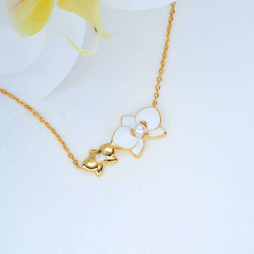 Top Grade Freshwater Pearl Necklace WN00688 | ORCHID - PEARLY LUSTRE