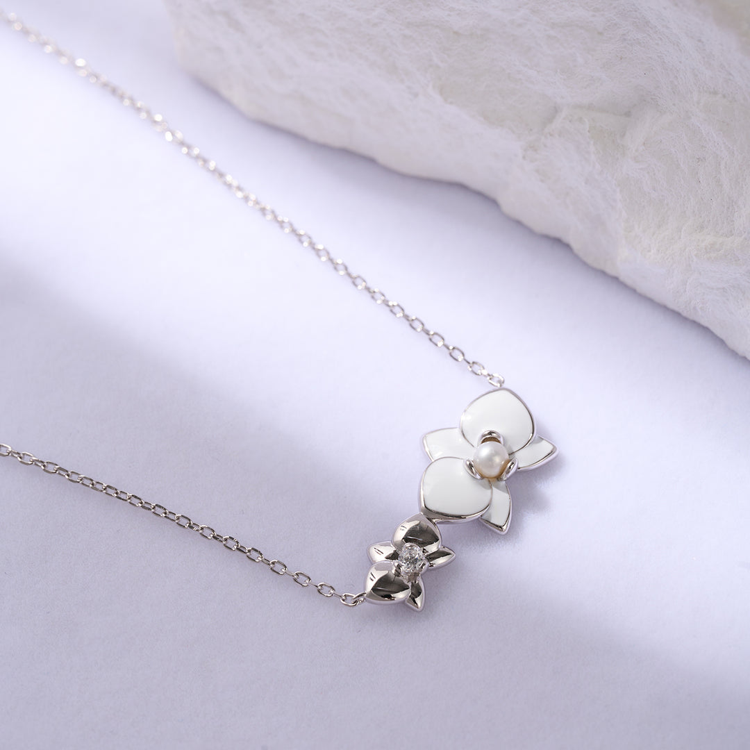 Top Grade Freshwater Pearl Necklace WN00689 | ORCHID - PEARLY LUSTRE