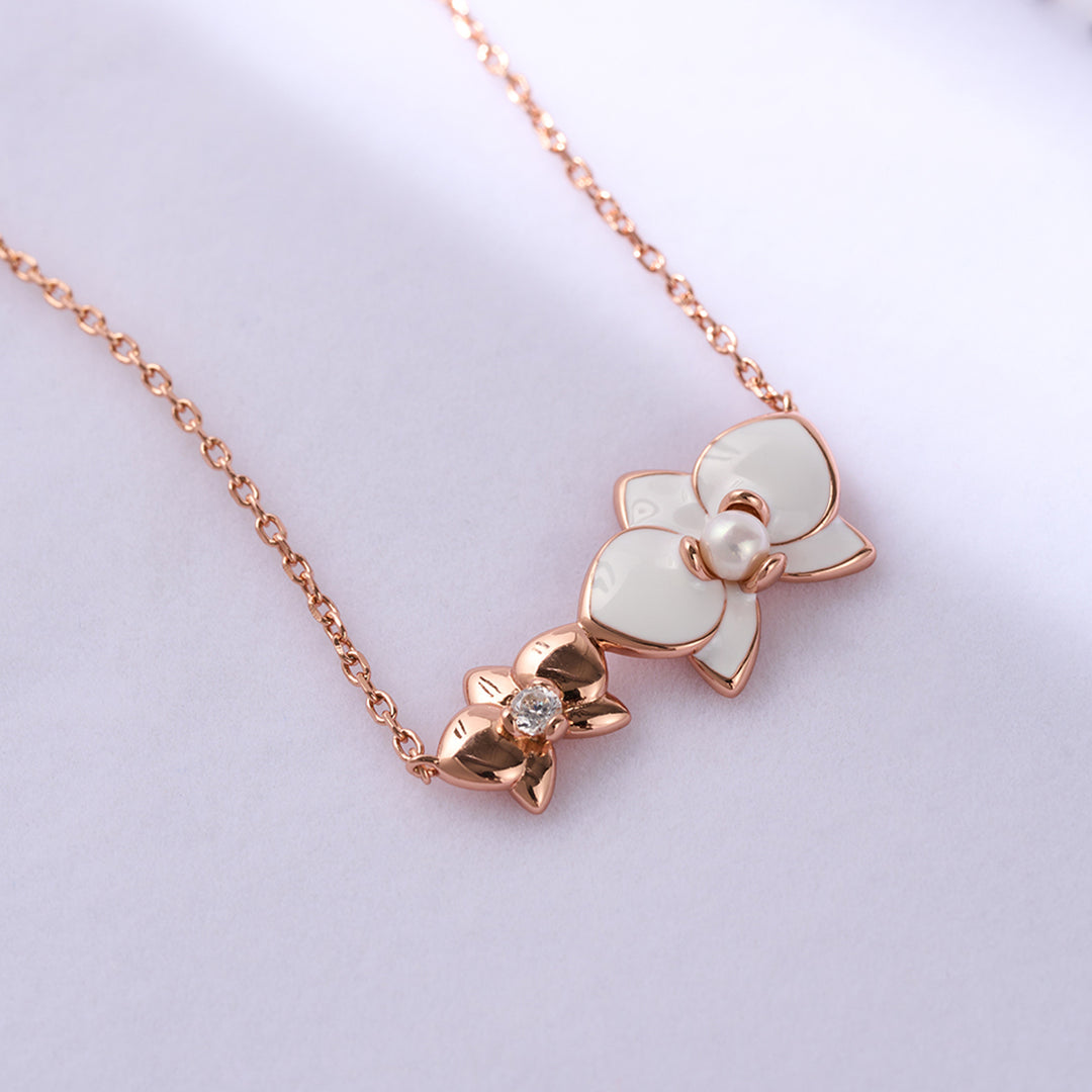 Top Grade Freshwater Pearl Necklace WN00690 | ORCHID - PEARLY LUSTRE