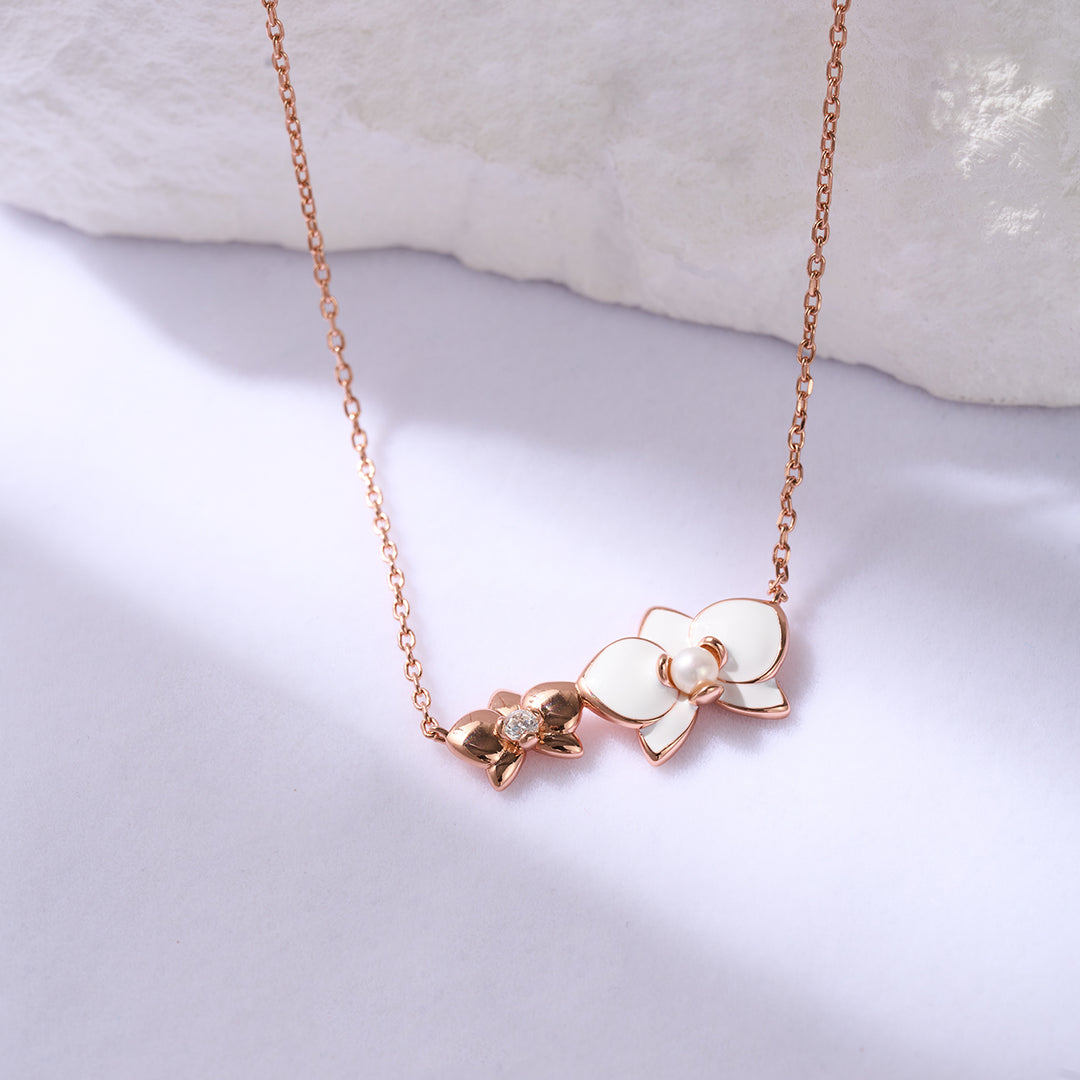 Top Grade Freshwater Pearl Necklace WN00690 | ORCHID - PEARLY LUSTRE