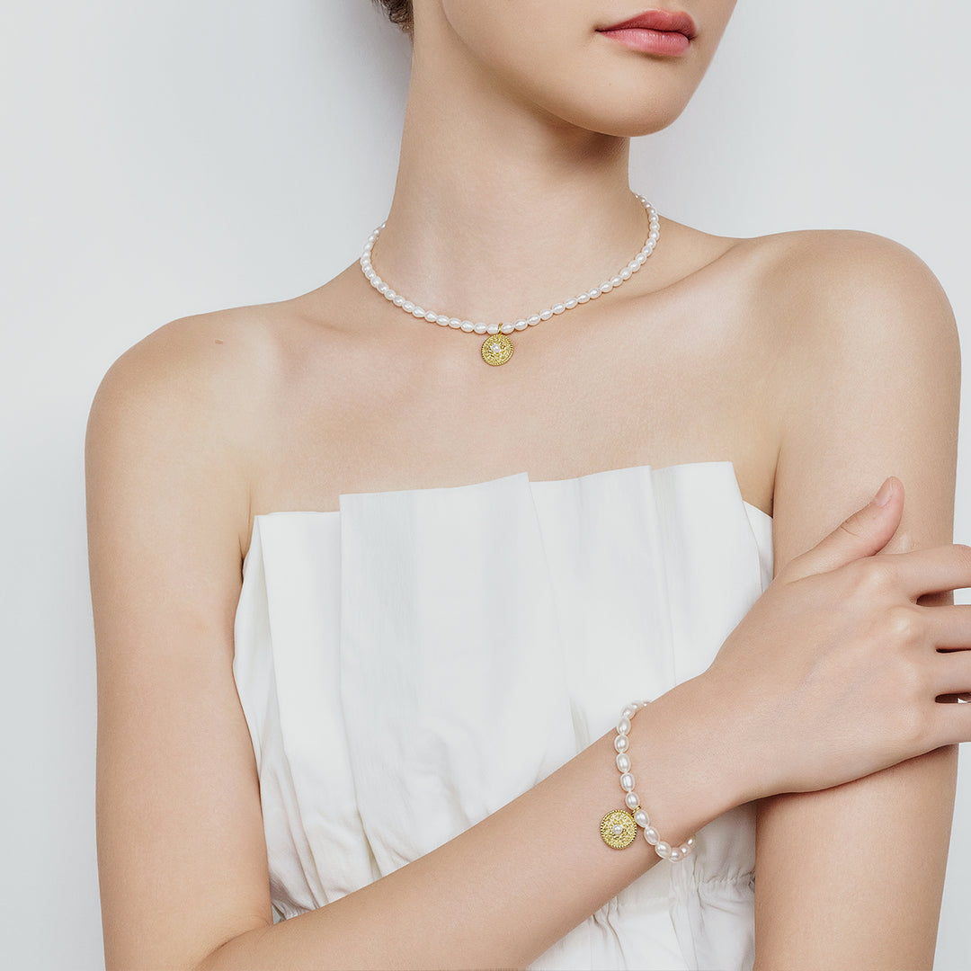 Asian Civilisations Museum Freshwater Pearl Necklace WN00702 | ACM Collection - PEARLY LUSTRE