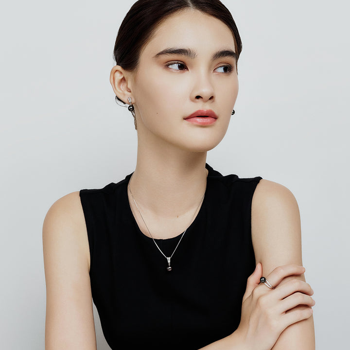 Elegant Tahitian Pearl Necklace WN00706 - PEARLY LUSTRE