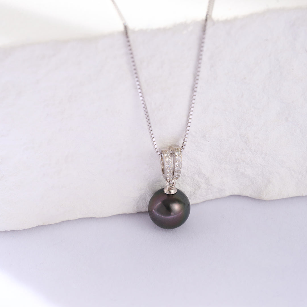Elegant Tahitian Pearl Necklace WN00706 - PEARLY LUSTRE