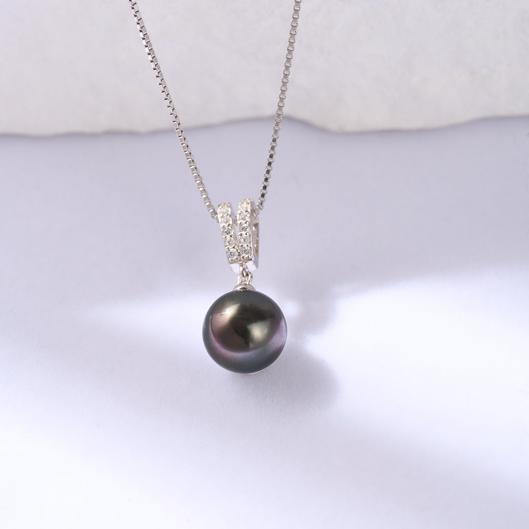 Elegant Tahitian Pearl Necklace WN00706 - PEARLY LUSTRE