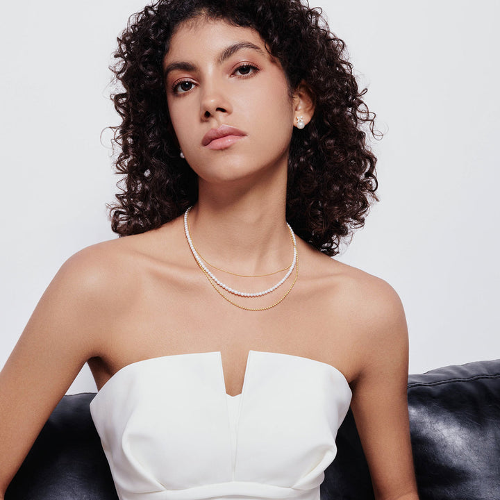 Freshwater Pearl Necklace WN00712 | Mix & Match - PEARLY LUSTRE