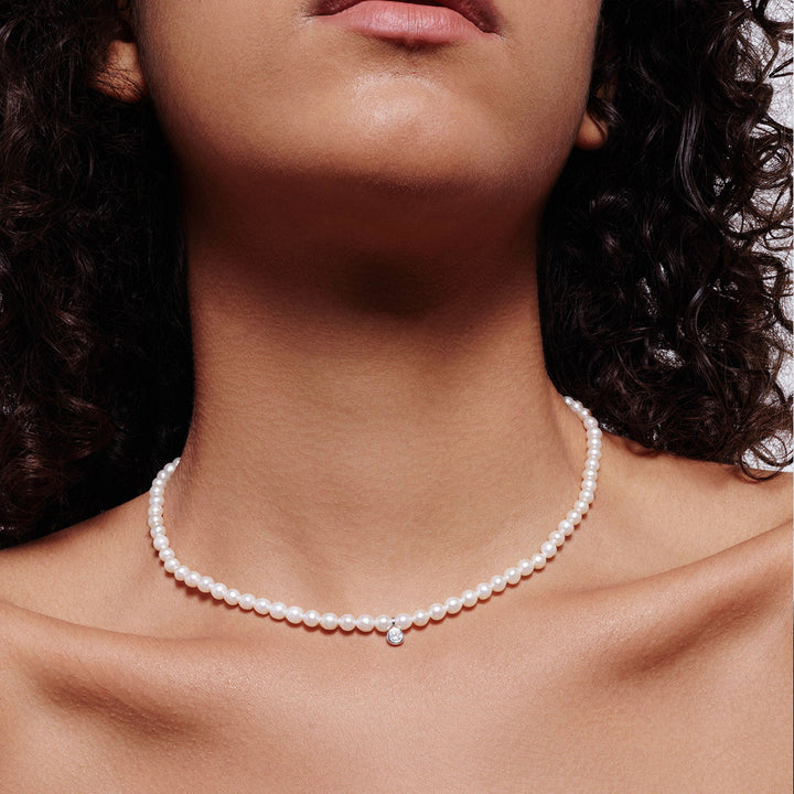New Yorker Freshwater Pearl Necklace WN00724 - PEARLY LUSTRE