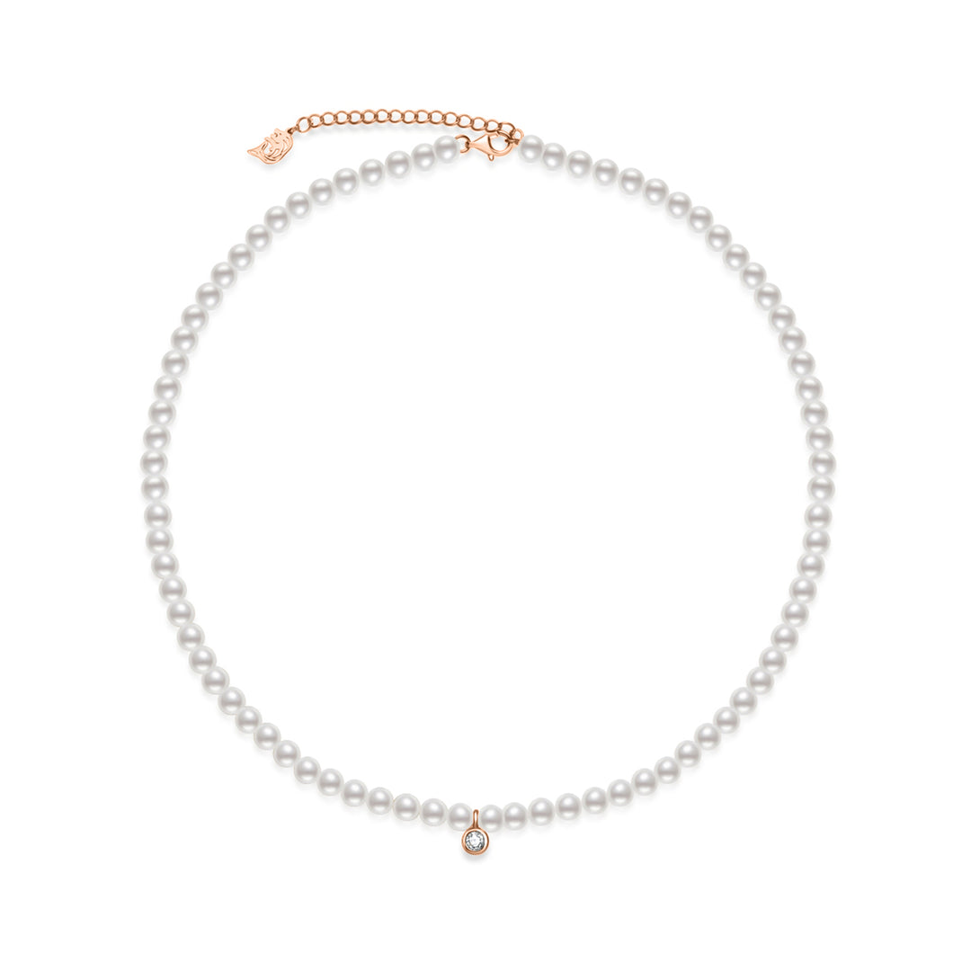New Yorker Freshwater Pearl Necklace WN00725 - PEARLY LUSTRE