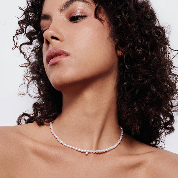 New Yorker Freshwater Pearl Necklace WN00727 - PEARLY LUSTRE