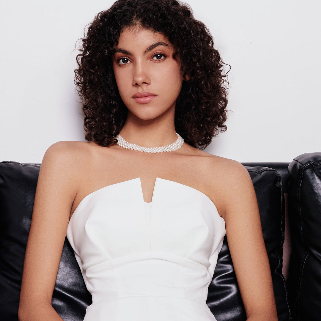 Elegant Freshwater Pearl Necklace WN00735 - PEARLY LUSTRE