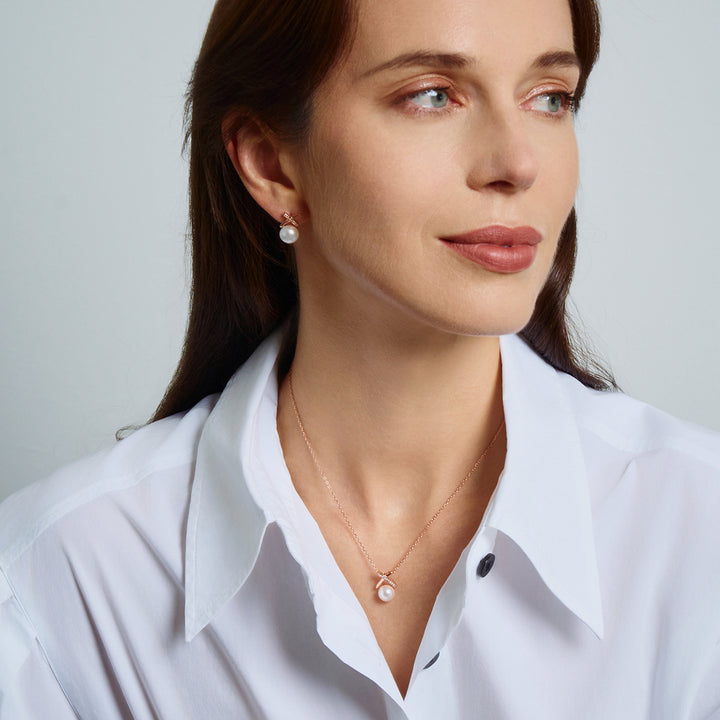 Top Grade Freshwater Pearl Necklace WN00739 | X Collection - PEARLY LUSTRE